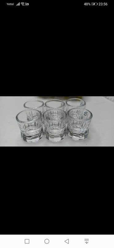 set 6 staklenih čaša providne,set 6 staklenih čaša,casa,stakleni casi,staklene case,case za vodu,case za vino: Prelepe male case za zestinu casice sa ruckom pakovanje 6 kom — 1