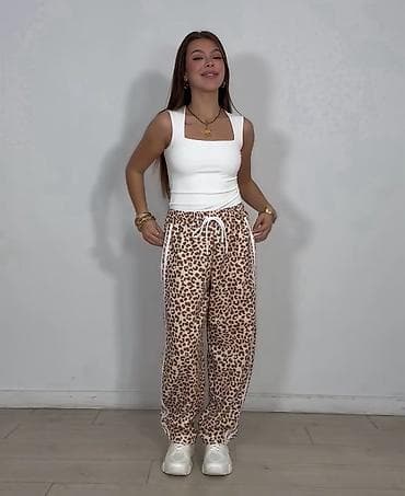 pull and bear pantalone: ✅Ženske trenerke sa leopard printom - Model: široke sportske — 2