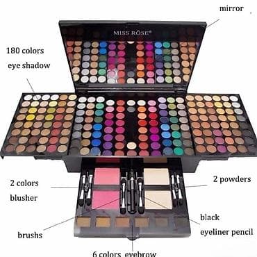 set za izlivanje noktiju: MISS ROSE Blockbuster Makeup Palette – kompletna profesionalna šminka — 6