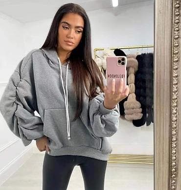 replay dukserice: Dukserica sa kapuljacom i nabranim rukavima. Futer.Dostupna samo nezmo — 1