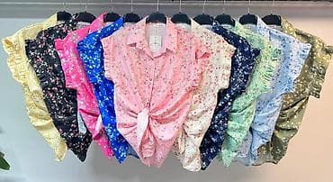 mona ciklama torbica: Ženske letnje košulje bez rukava sa cvetnim printom Gs - Model: lagana — 1