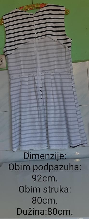 Office Furniture: Pamučna italijanska haljina, veličina M–L. - Materijal: 100% pamuk — 7