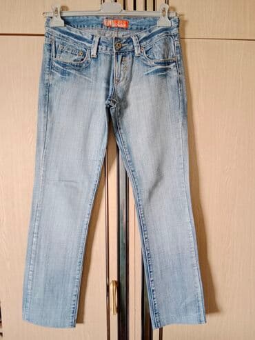 pantalone od vestacke koze: 30, 28, Cotton, Low rise, Straight — 1