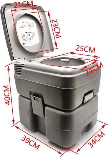 Prenosivi hemijski toalet – kompaktnog dizajna, idealan za kampovanje