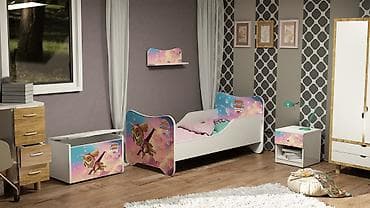 lidl klupa za decu: Dečiji Krevet 160x80 cm Happy Kitty Sky - Materijali — 2