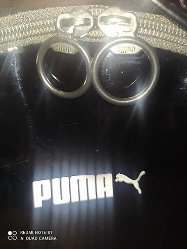 masivni prsten: Puma ženski ranac – lak kožni/visokosjajni finiš, crna boja. - — 2