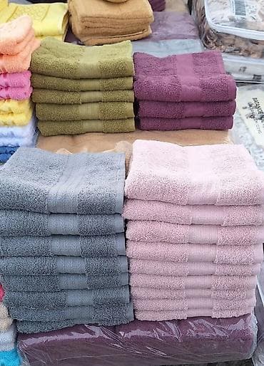 Slike i ramovi: Pamučni peškiri – širok izbor boja i dezena 12 komada - Materijal — 2