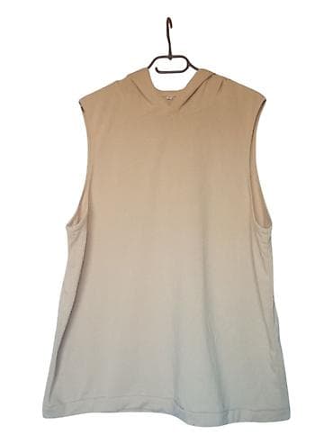 Bezrukavni duks sa kapuljačom Vans – bež/peščana nijansa - Model: bez