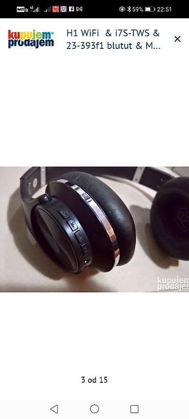 antena za digitalnu tv: Bežične over-ear slušalice H1 - Tip: bežične stereo slušalice preko — 3