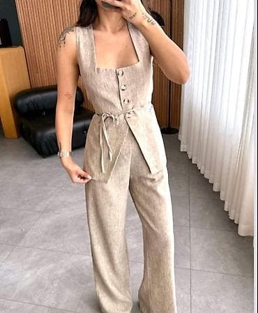 Kompleti: 🔥Dvodelni komplet bez rukava – prsluk i pantalone širokih nogavica — 5