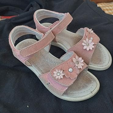 antilop patike: Dečje sandale – roze - Model: otvorene sandalice sa dva kaiša - — 2