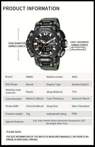 zlatne minđuše cena: Sport watch, Male — 13