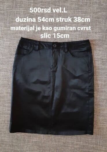 Sweatpants: L, Midi, color - Black — 1