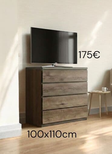 komode i fioke: Nameštaj za dnevnu i spavaću sobu – više modela i dimenzija 1) TV — 2