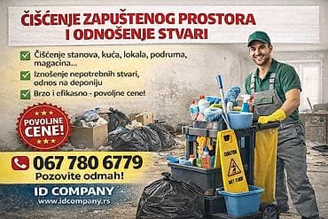 Čišćenje zapuštenog prostora i odnošenje stvari Agencija za čišćenje