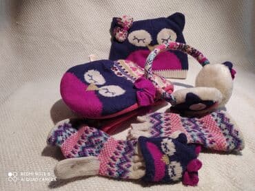 deciji bade mantili: Kapa, Šal, Za devojčice, bоја - Šareno — 4