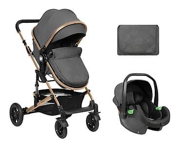 stokke torba za kolica: KIKKA BOO Amaia premium 2u1 set – kolica sa I-Size autosedištem, dark — 1