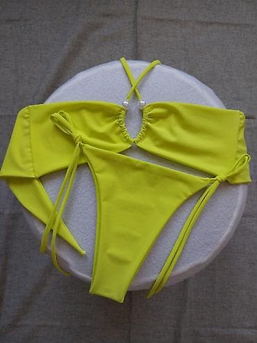 air max force: Ženski bikini set – bandeau top sa ukrasnim perlama i gaćicama sa — 6