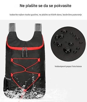 Oprema za skijanje: Nov ranac od vodootpornog poliestera otpornog na habanje. Kapacitet — 4