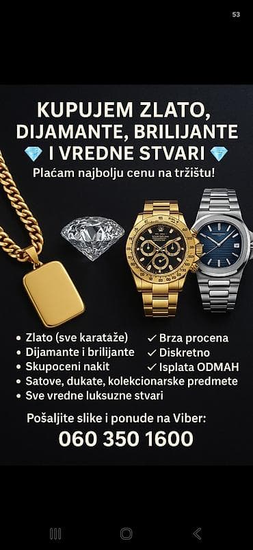 servis abs: Usluga otkupa zlata i vrednih predmeta - Otkup zlata svih karataža - — 2