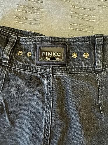 Farmerke: PINKO ženske farmerke sa kožnim detaljima Ove farmerke su za sitnu — 1