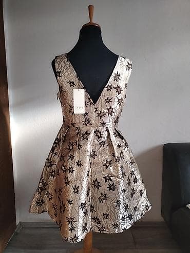 haljina i sako komplet: Haljina IVIVI Collection – model 2229 OR, veličina M. - Kroj — 2