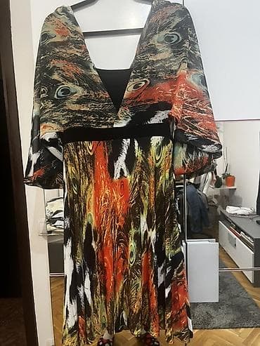 roberto cavalli skirts: Roberto Cavalli haljina s upečatljivim šarama inspirisanim paunovim — 4
