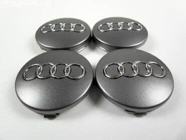 alu felne sa gumama 16: Čepovi za felne AUDI sivi - set 4 komada Čepovi za felne sa logom — 1