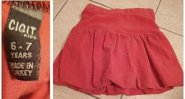 patike za fudbal sa čarapicom: Plisana balon zimska ali i prolecna i jesenja suknja crvena - roze — 7