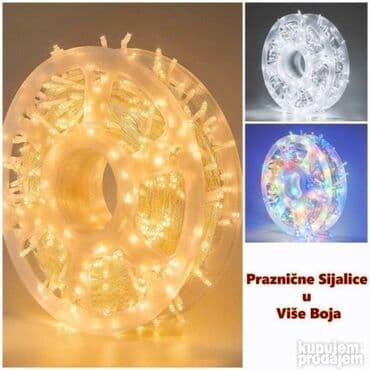 kalendar 1996 godine: LED Lampioni 50 Metara NOVO 3 Boje Novogodisnja LED Rasveta za Spolja — 4