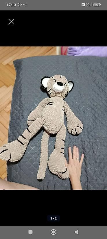 huggy wuggy igracka dexy co: Plišana heklana igračka – tigrić - Ručno rađen tigrić od mekane — 2