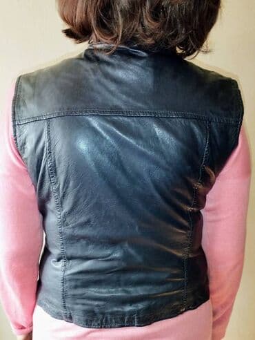 devojka sa sesirom slika: Massimo Dutti, L (EU 40), Koža, bоја - Crna — 8