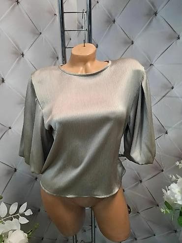 til suknja: Ženska elegantna bluza sa 3/4 širokim rukavima - Materijal: lagan — 7