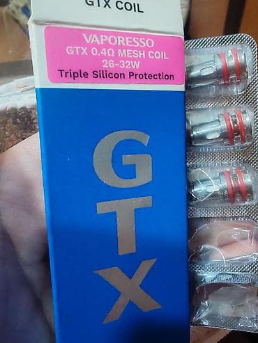 frizider na punjenje: Vaporesso GTX zamenska glava. 0.4 oma mesh, 26-32W. 3 komada, novo — 1