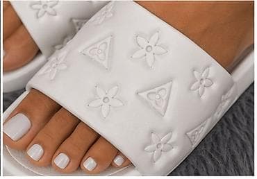 fendi papuce: Ženske klompe/slajd papuče –bež boja. Obuvene samo par puta - — 6