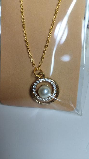 materijal za nakit: Ogrlica sa privjeskom – zlatna boja - Lančić u zlatnoj boji sa — 3