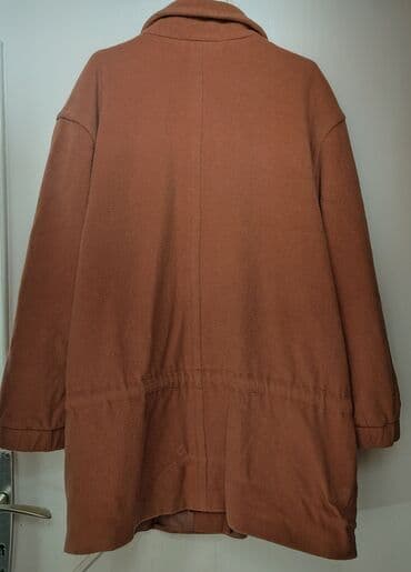 Kaputi: Ženska zimska jakna/kaput u cigla-braon boji. - Kroj: opušten, dužina — 3