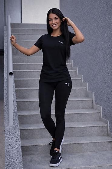 crveni tech fleece zenski: Puma ženski komplet helanke i majica NOVO Novo Majica pamuk Helanke — 1