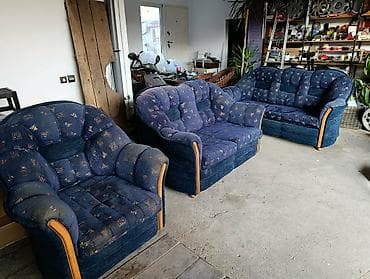 ugaona garnitura lela: Trosed, dvosed i fotelja – komplet tapaciranog nameštaja - Set se — 1