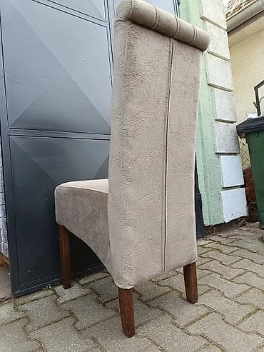 polovne kancelarijske stolice: Tapacirane stolice sa visokim naslonom – klasičan dizajn sa dugmadima — 3