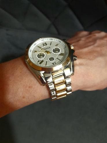 ženski sat: Fossil muški hronograf – dvo-tonski nerđajući čelik - Kućište i — 5