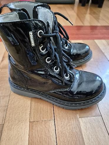 fly london obuća: Dečje čizme Pollino, broj 27. - Model: gležnjače sa pertlama i bočnim — 1