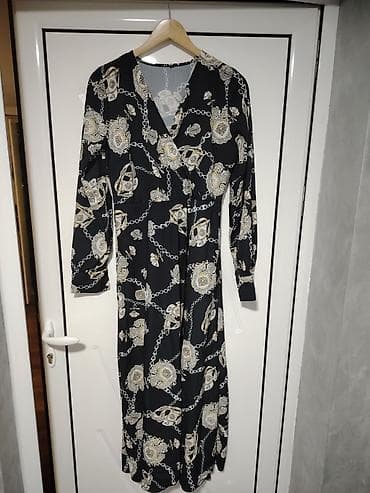 Skafanderi: Dugačka haljina sa printom lanaca i medaljona - Boja: crna osnova sa — 1