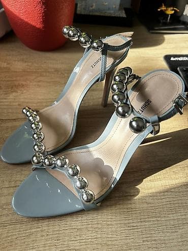 naborane haljine: Schutz sandale na štiklu - Model: elegantne sandale sa tankim — 6
