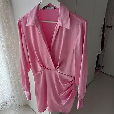 pink svecane haljine: Prelepa Zara haljina - L velicine. Roze boje, satenska. Materijal nije — 2