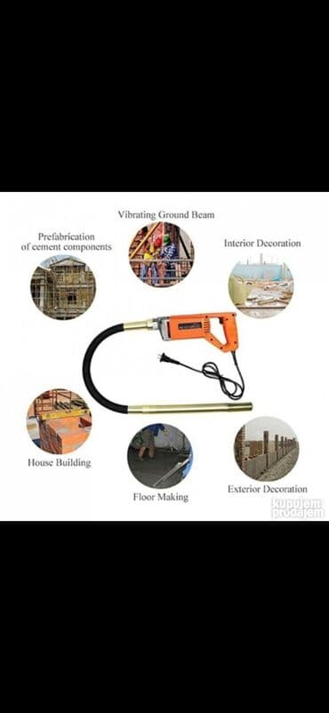 mesalica za beton cena srbija: Beton Vibrator HAINA 2750 W (1,8 m) Model : HM-7452 Tehnički — 3