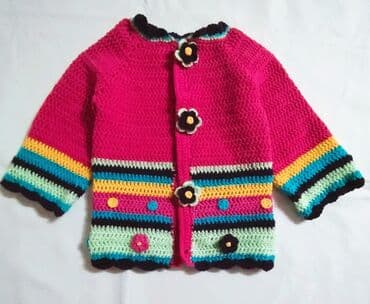 barbie garderoba za devojcice: Ručno heklani kompleti za bebe/decu - Komplet 1: majica i šorts od — 9