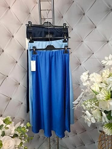 dugacke svecane suknje: Saten midi suknja – A-kroja - Materijal: glatki, sjajni saten sa — 4