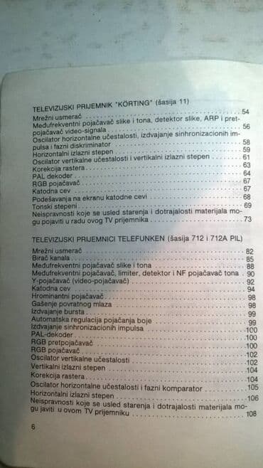 sharp objects knjiga: Tehnička knjiga:Opravka TV prijemnika u boji ino proizvodnje,1988. 177 — 3