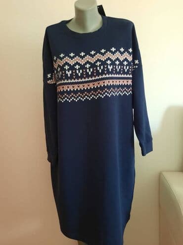 Haljina tunika 52/54 Novo cena 1800 pamuk poliester sirina ramena 52 — 1